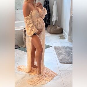 Beach maternity dress